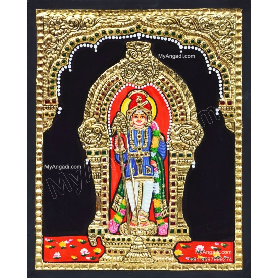 Raja Alangara Murugan Tanjore Painting