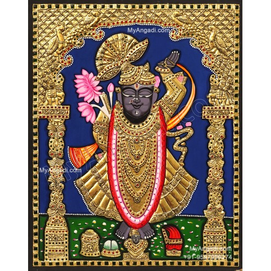 Shrinathji Tanjore Painting
