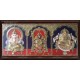 Ganesha Thirupathi Balaji Lakshmi Double Emboss Tanjore Painting