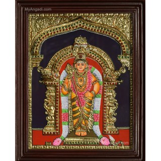 Murugan Double Emboss Tanjore Painting