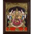 Gaja Lakshmi Double Emboss Tanjore Painting