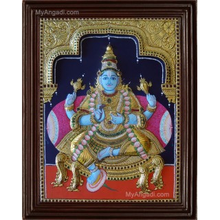 Danwantri Double Emboss Tanjore Painting