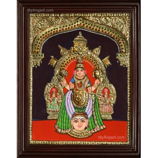 Amman Double Emboss Tanjore Painting