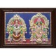 Thirupathi Balaji Padmavathi Amman  3D Tanjore Painting