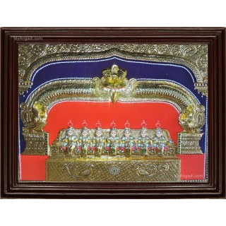 Saptha Kannikal  3D Tanjore Painting