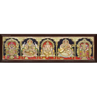 Five Panel 3D Tanjore Painting