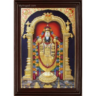 Thirupathi Balaji  3D Tanjore Painting