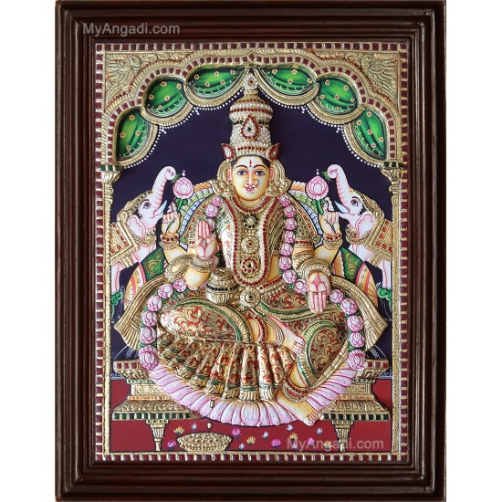 Lakshmi 3D Tanjore Painting Lakshmi 3D Tanjore Painting