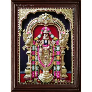 Thirupathi Balaji  3D Tanjore Painting