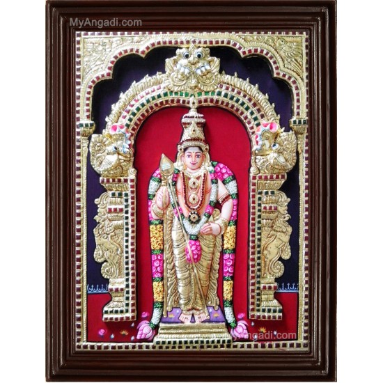 Murugan 3D Tanjore Painting