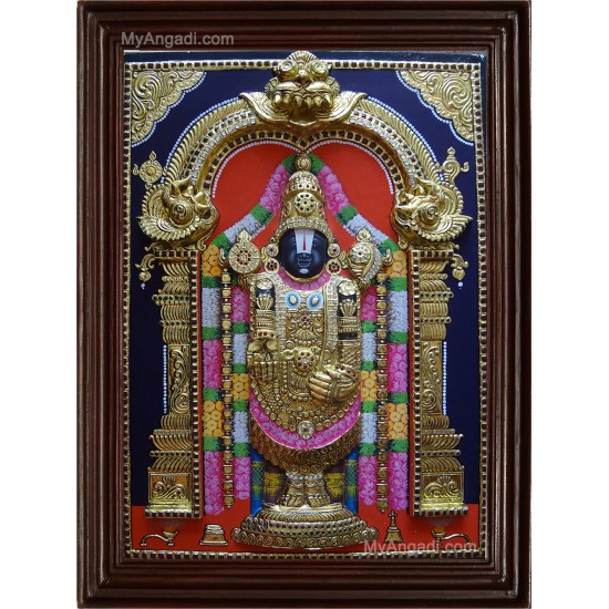 Thirupathi Balaji  3D Tanjore Painting