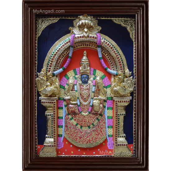 Padmavathi Amman Thaayaar  3D Tanjore Painting