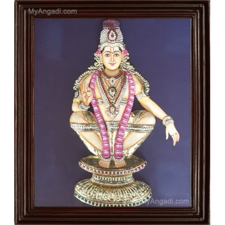 Ayyappan 3D Tanjore Painting
