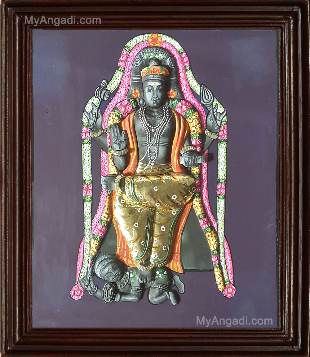 Dakshinamurthy 3D Tanjore Painting