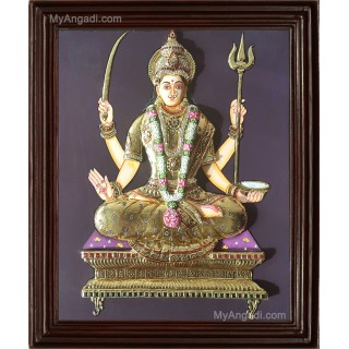 Santhoshi Matha  3D Tanjore Painting