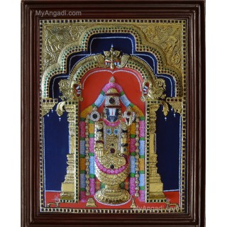 Tirupathi Balaji  3D Tanjore Painting