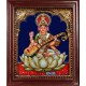 Saraswati Super Emboss Tanjore Painting Saraswati Super Emboss Tanjore Painting