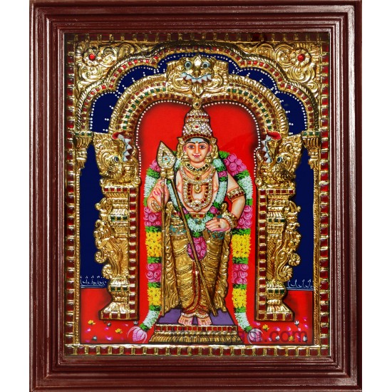 Murugan Super Emboss Tanjore Painting Murugan Super Emboss Tanjore Painting
