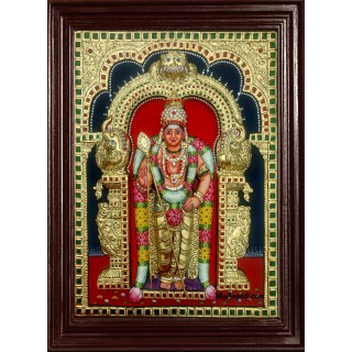 Murugan Super Emboss Tanjore Painting