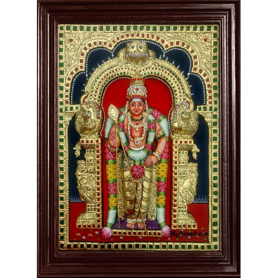 Murugan Super Emboss Tanjore Painting