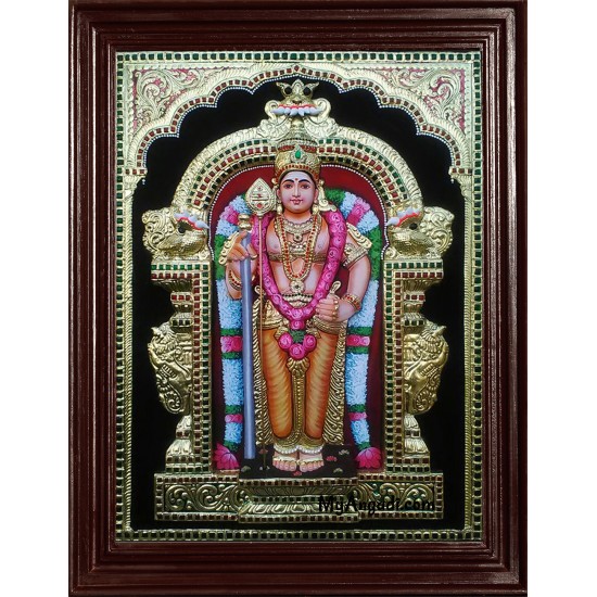 Murugan Super Emboss Tanjore Painting