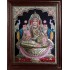 Gaja Lakshmi Super Emboss Tanjore Painting