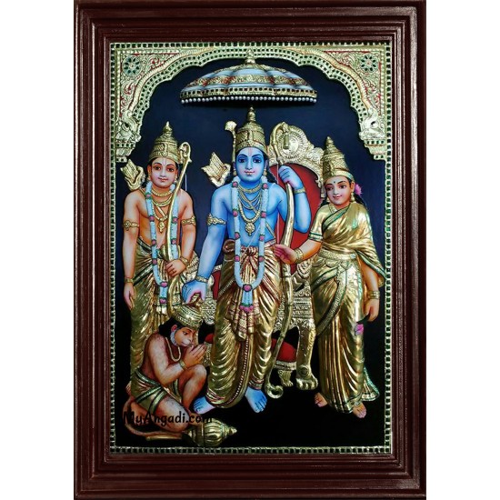 Kothanda Ramar Super Emboss Tanjore Painting