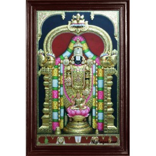 Thirupathi Balaji Super Emboss Tanjore Painting