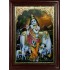 Krishna with Flute and Cow Tanjore Painting