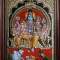 Shiva Family 3D Tanjore Painting