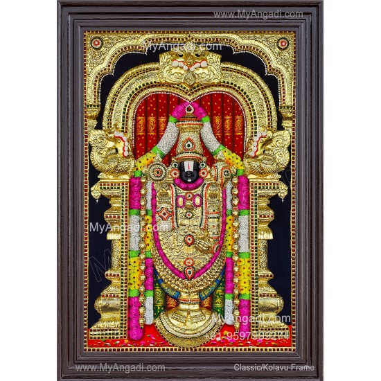 3D Balaji Tanjore Painting