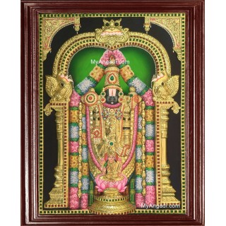 3D Balaji Lakshmi Tanjore Painting
