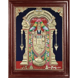 3D Tirupathi Balaji Tanjore Painting