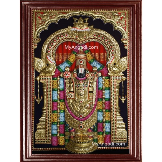 3D Tirupathi Venkateswara Tanjore Painting