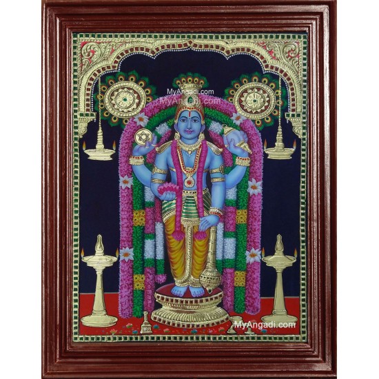 Guruvayurappan 3D Tanjore Painting