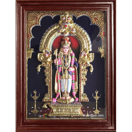 Raja Alangara Murugan 3D Tanjore Painting Raja Alangara Murugan 3D Tanjore Painting
