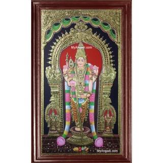 Thiruchendur Murugan 3D Tanjore Painting