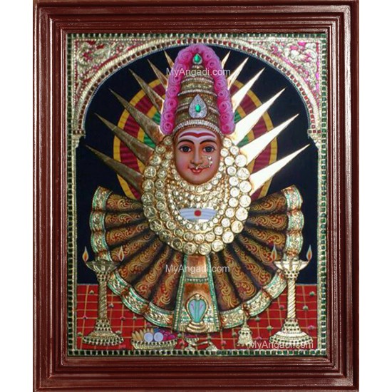 Yellama Renuka Devi Tanjore Painting