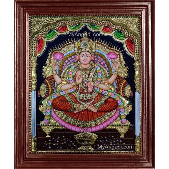 3D Maha Lakshmi Tanjore Painting 3D Maha Lakshmi Tanjore Painting