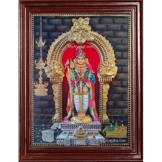 Murugan 3D Tanjore Painting