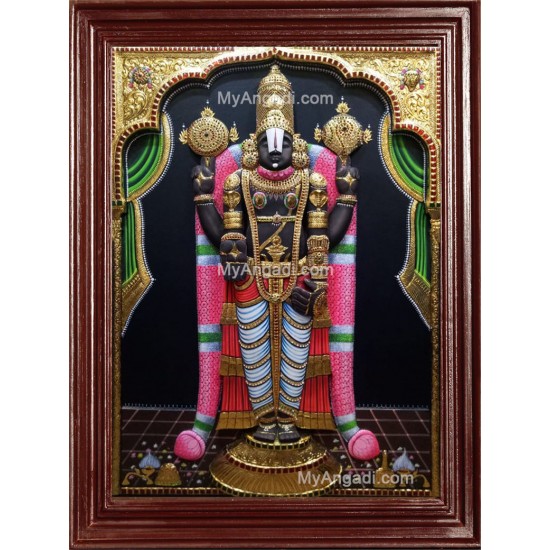 Srinivasan - Balaji 3D Tanjore Painting