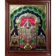 Balaji with Padmavati Thayar and Lakshmi Devi Super Emboss 3D Tanjore Painting