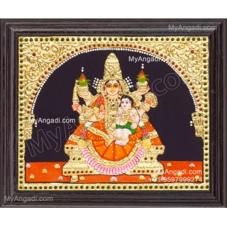 Santhana Laskhmi Ashtlakshmi Tanjore Painting
