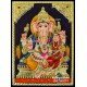 Ganesha Lakshmi Small Tanjore Painting