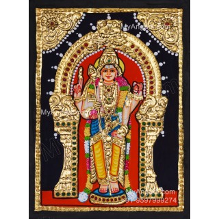 Murugan Small Tanjore Painting