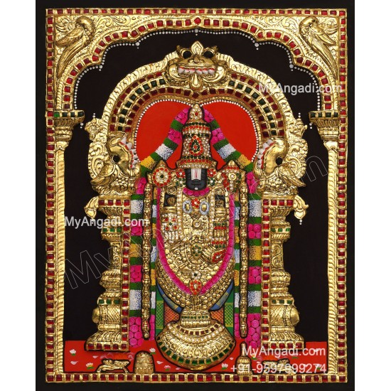 Balaji 3d Tanjore Painting