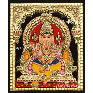 Ganapathi Tanjore Painting 