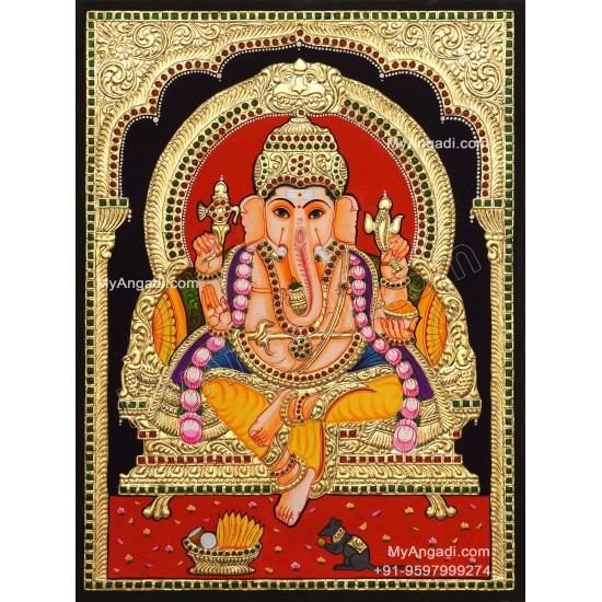 Ganesha Tanjore Painting