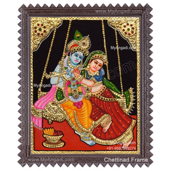Radha Krishna Tanjore Paintings
