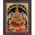 Gaja Lakshmi 3d Embossed Tanjore Painting